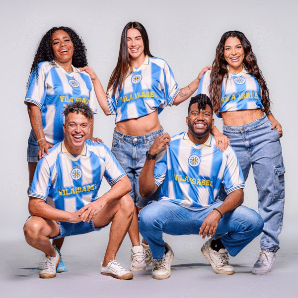 CAMISETA JERSEY VILA ISABEL LISTRADA - Imagem 4